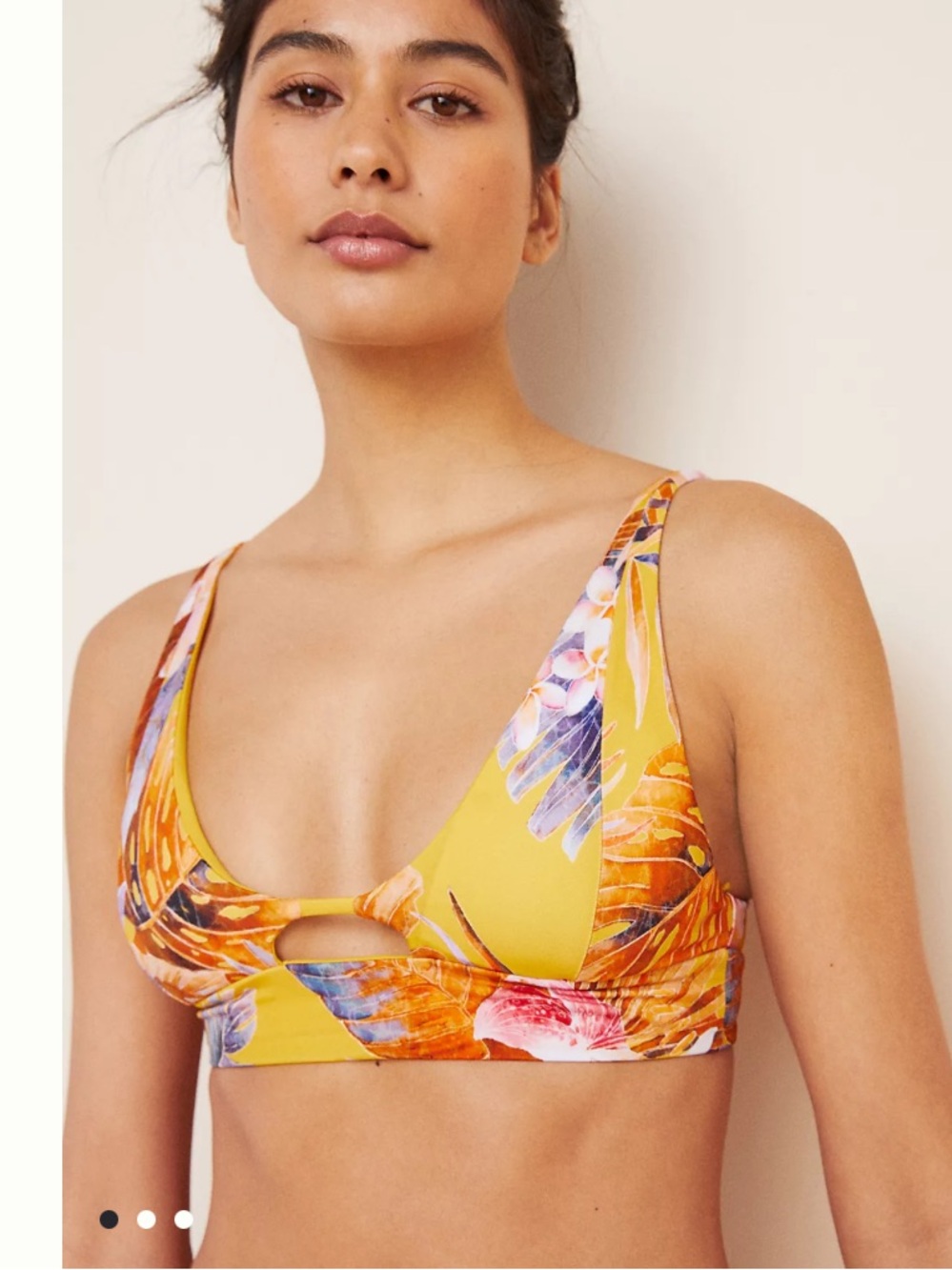 l*space Yellow Tropical Print Bikini Set - Picture 3 of 7